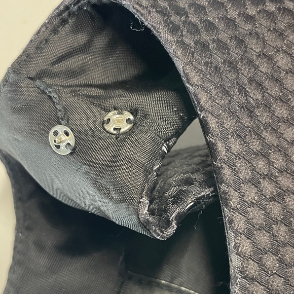 Tahari ASL Black and Blue Floral Mini Dress - Picture 7 of 8